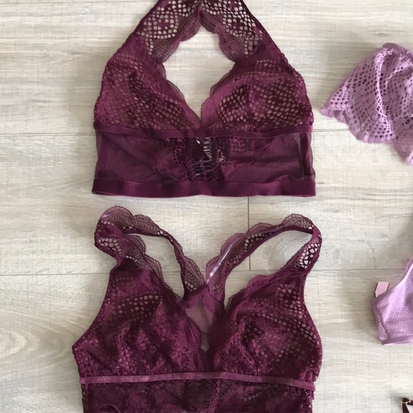 NWT 6 purple Victoria secret bralettes - Picture 2 of 5